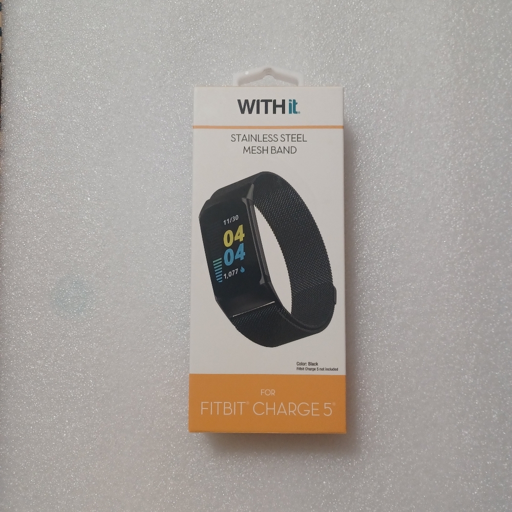 WITH it Stainless Steel Mesh Band Black